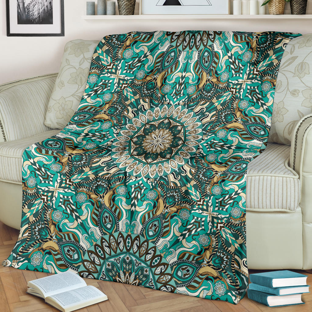 Ornamental Magical Green Dream Premium Blanket