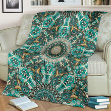 Ornamental Magical Green Dream Premium Blanket