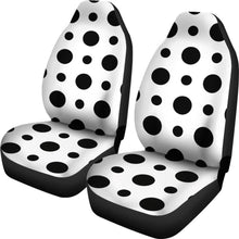 Polka Dots Black Print Seat Covers