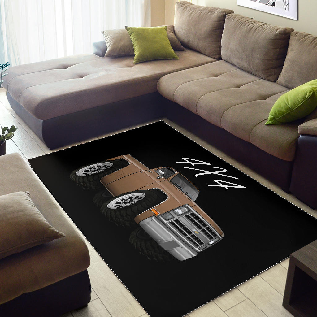 1986 4X4 Truck Car Art Area Rug