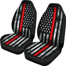 American Flag Thin Red Line Car Seat Covers