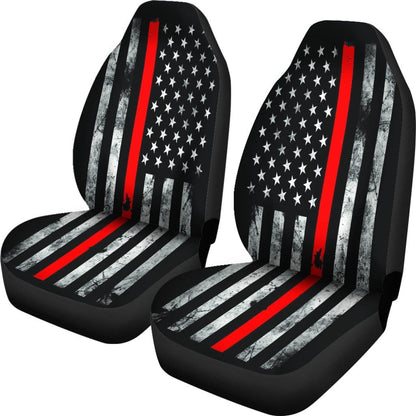 American Flag Thin Red Line Car Seat Covers