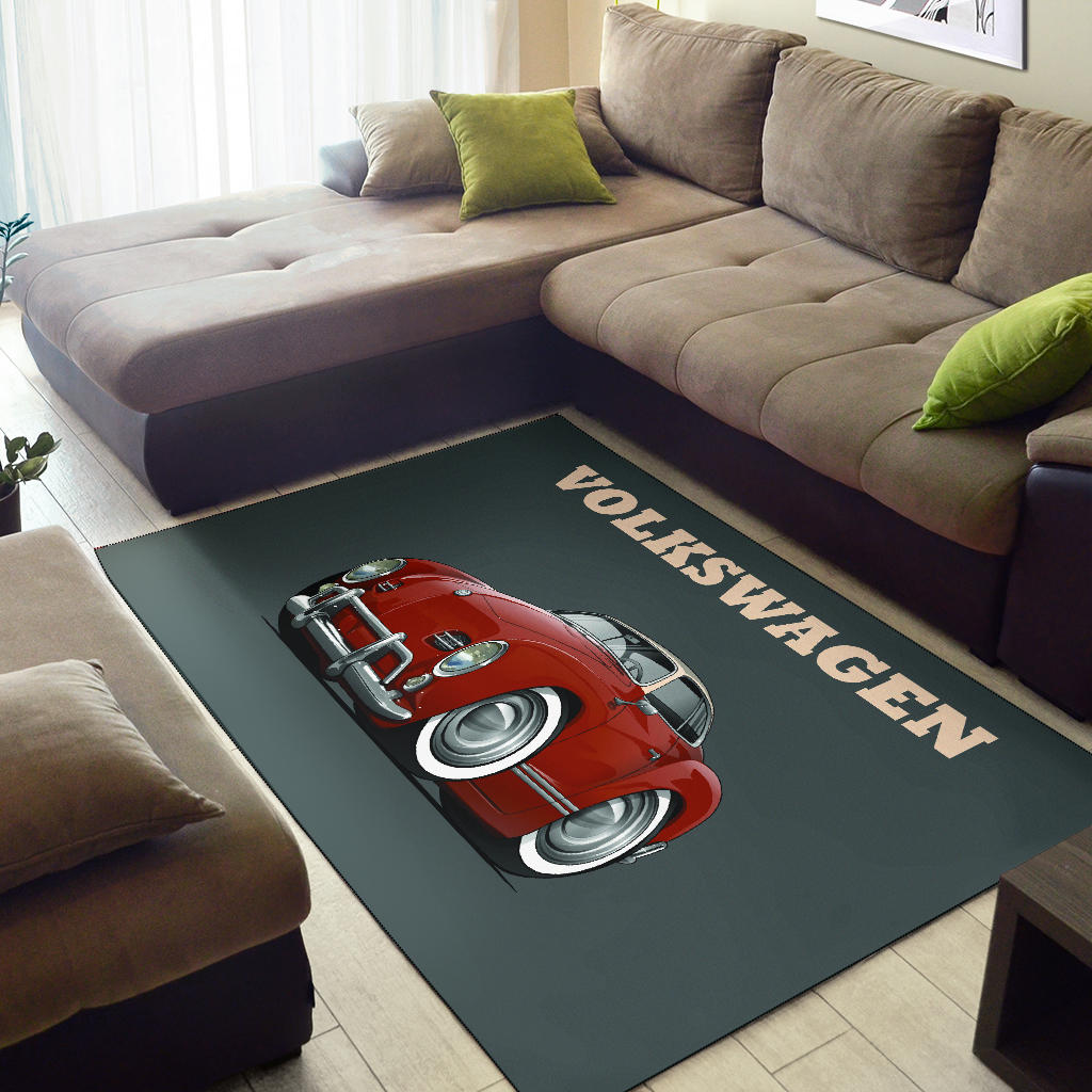 Volkswagen Car Art Area Rug