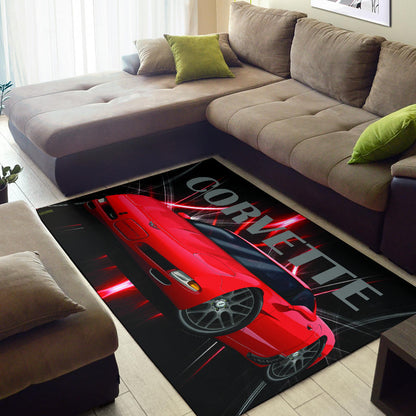 1997 Corvette Wall Art Area Rug