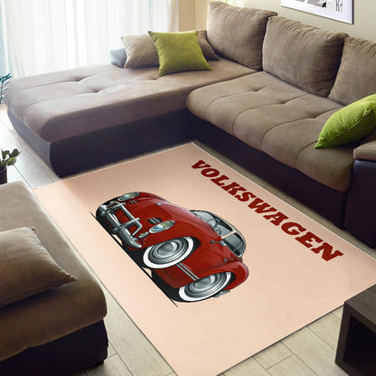 Volkswagen Car Art Area Rug