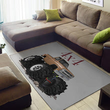 1986 4x4 Pickup Truck Car Art Area Rug
