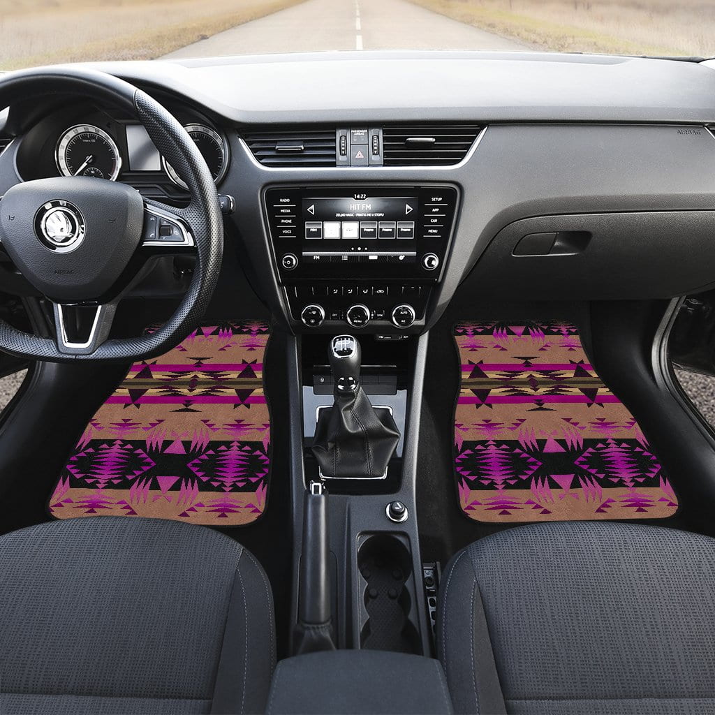 Between the Mountains Berry Set of 4 Car Floor Mats