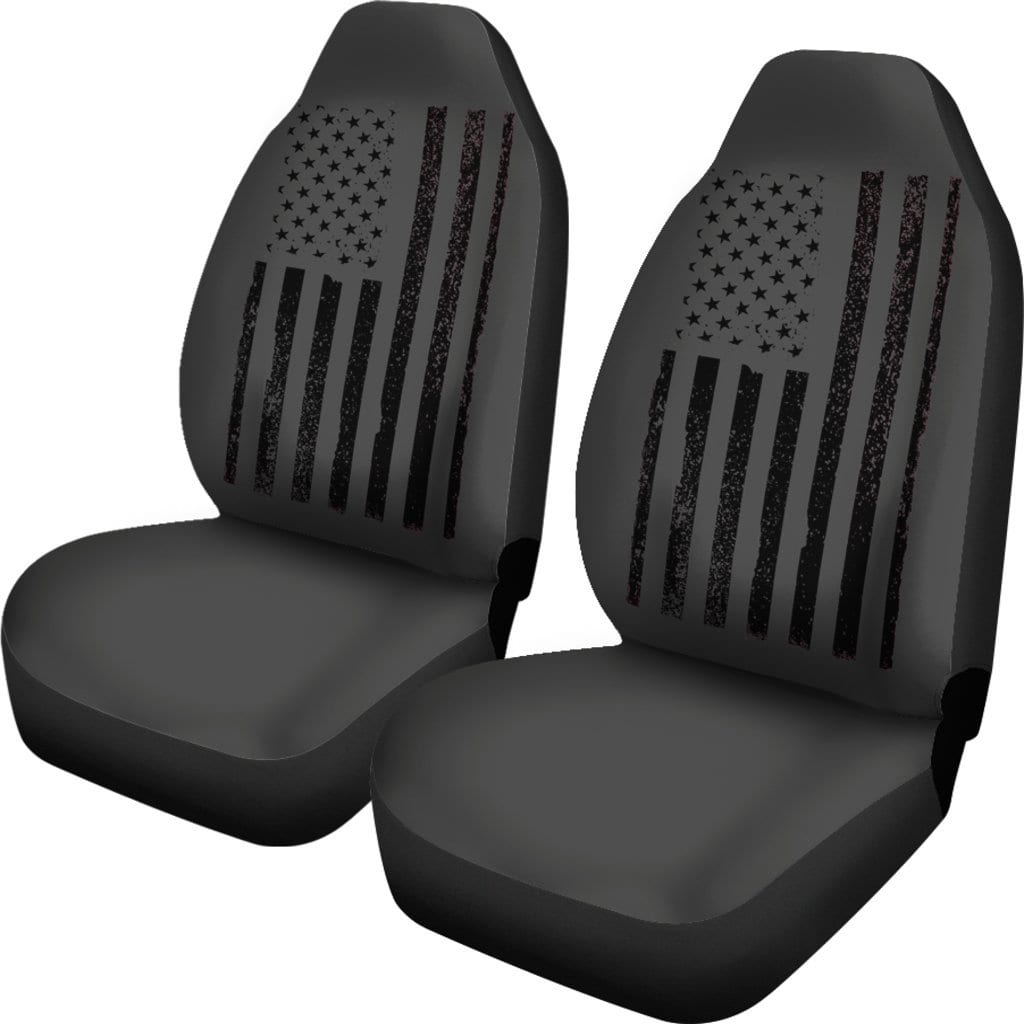 Black American Flag Seat Covers