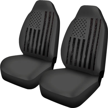 Black American Flag Seat Covers