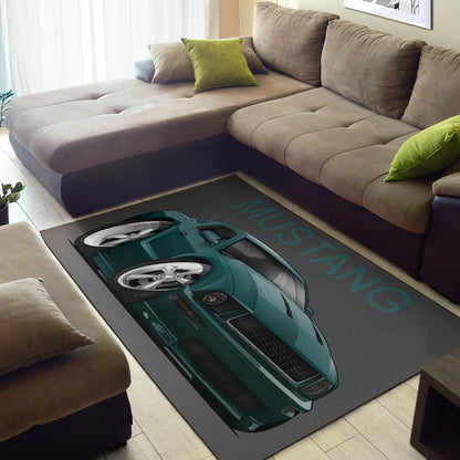 2008 Mustang Car Art Area Rug
