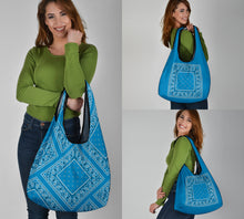 Sky Blue Bandana Grocery Bag 3-Pack