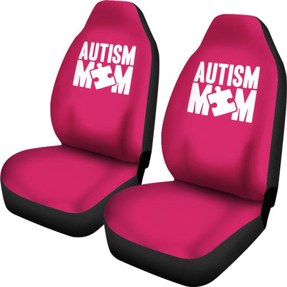 Autism Mom Design Pink Seat Covers