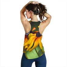 Women's Racerback Tank - Yellow Daisies Design