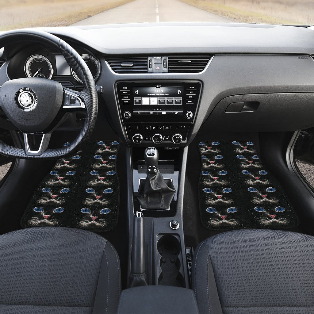 Blue eyed Cat Car Floor Mat