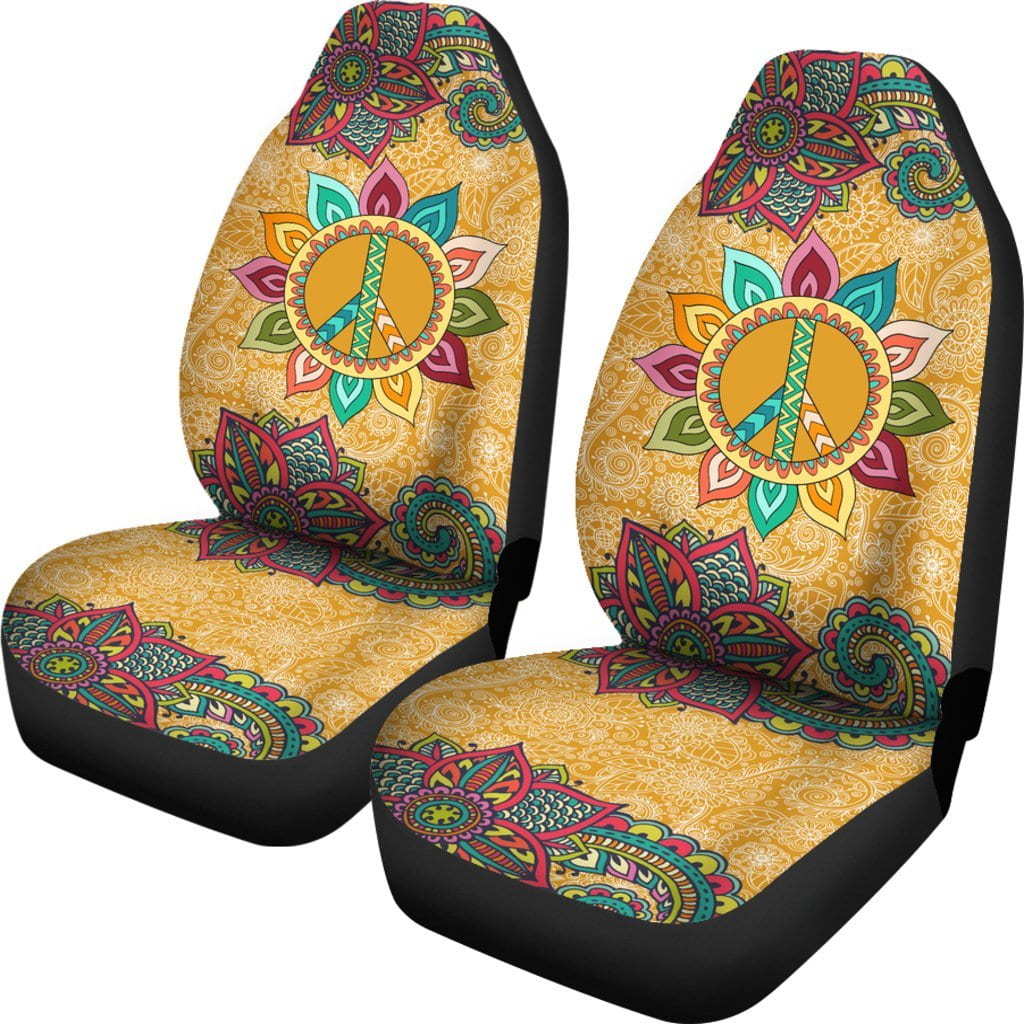 Peace Mandala Car Seat Covers