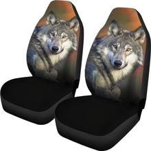 Grey Wolf Design Seat Covers