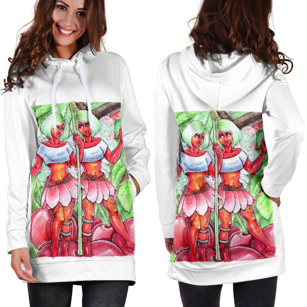 Cherry Fairies Women's Hoodie Dress