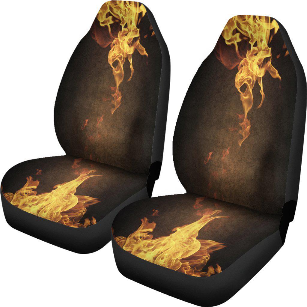 Orange Flames Design 1 Seat Covers