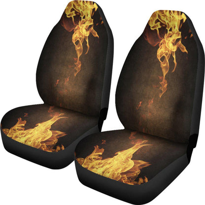 Orange Flames Design 1 Seat Covers