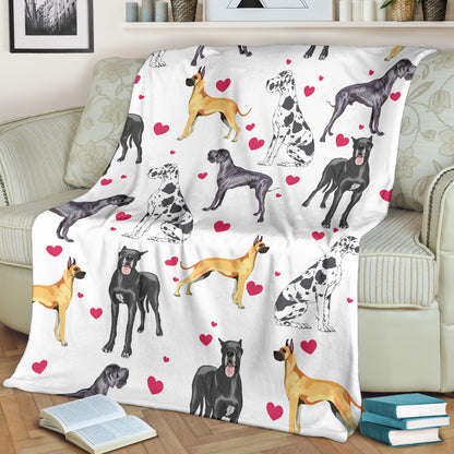 Premium Blanket Great Dane - Blanket - 1026