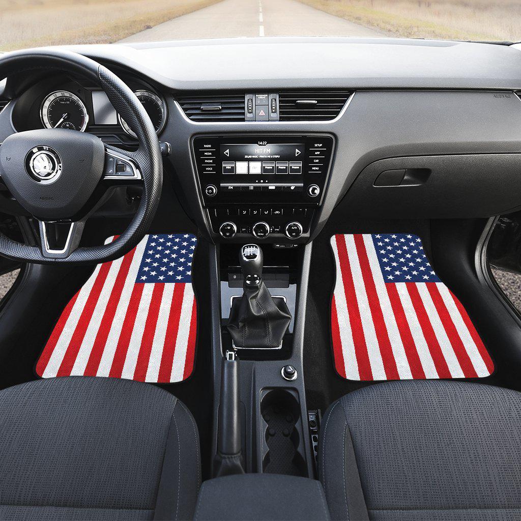 American Flag floor mats Front and Rear Car Floor Mats Set of 4
