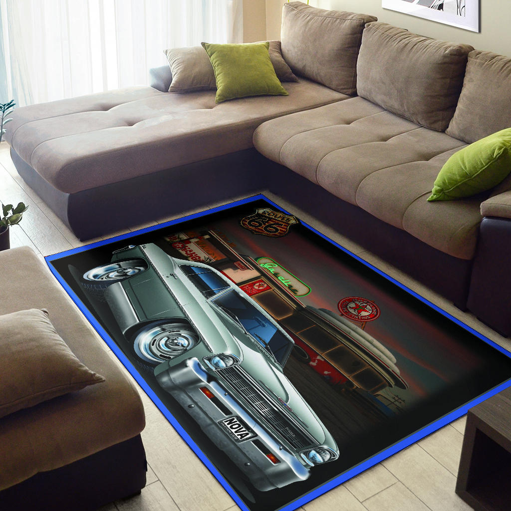 1966 Nova Route 66 Area Rug