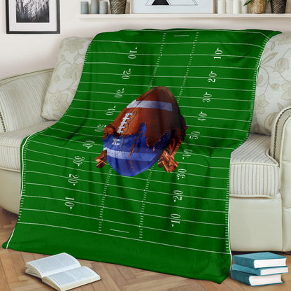 Football Field Paintball Premium Blanket