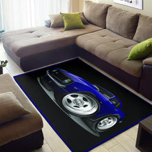 1st Generation Camaro Purple Black Area Rug