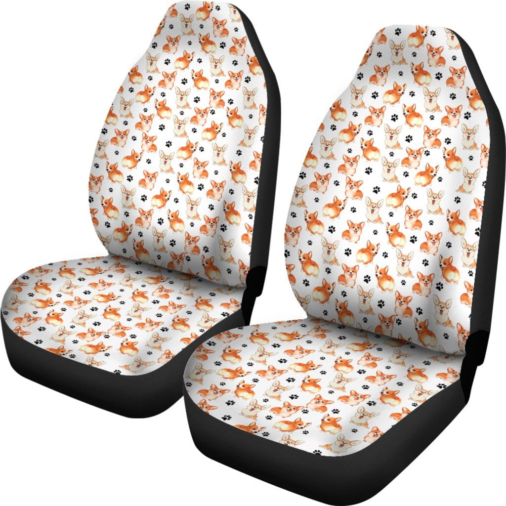 Welsh Corgi Car Seat Covers (Set of 2)