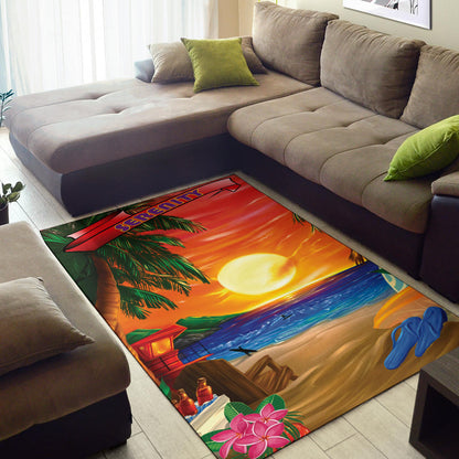 Serenity Sunset Relax Design Area Rug