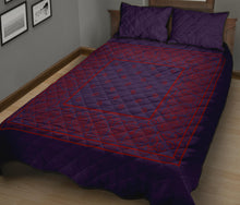 Purple and Red Bandana Bed Quilts with Shams