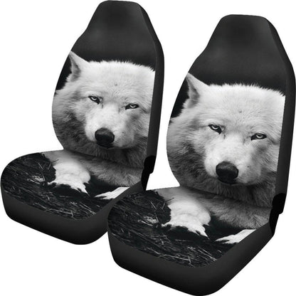 Custom Seat Covers Wolves Design