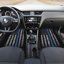 Thin Blue Line Floor Mat Set of 4