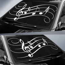 Music Notes Auto Sun Shade