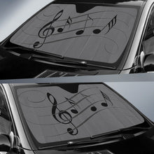 Music Notes Auto Sun Shade