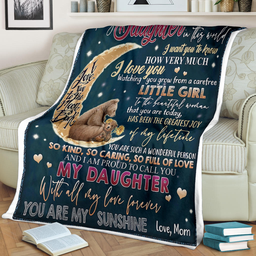 To My Daughter Premium Blanket