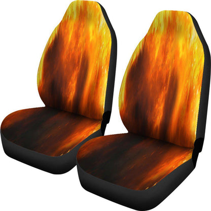 Orange Flames Design 2 Seat Covers