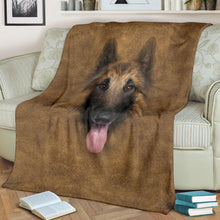 Premium Blanket Tervuren Dog Face Hair Blanket