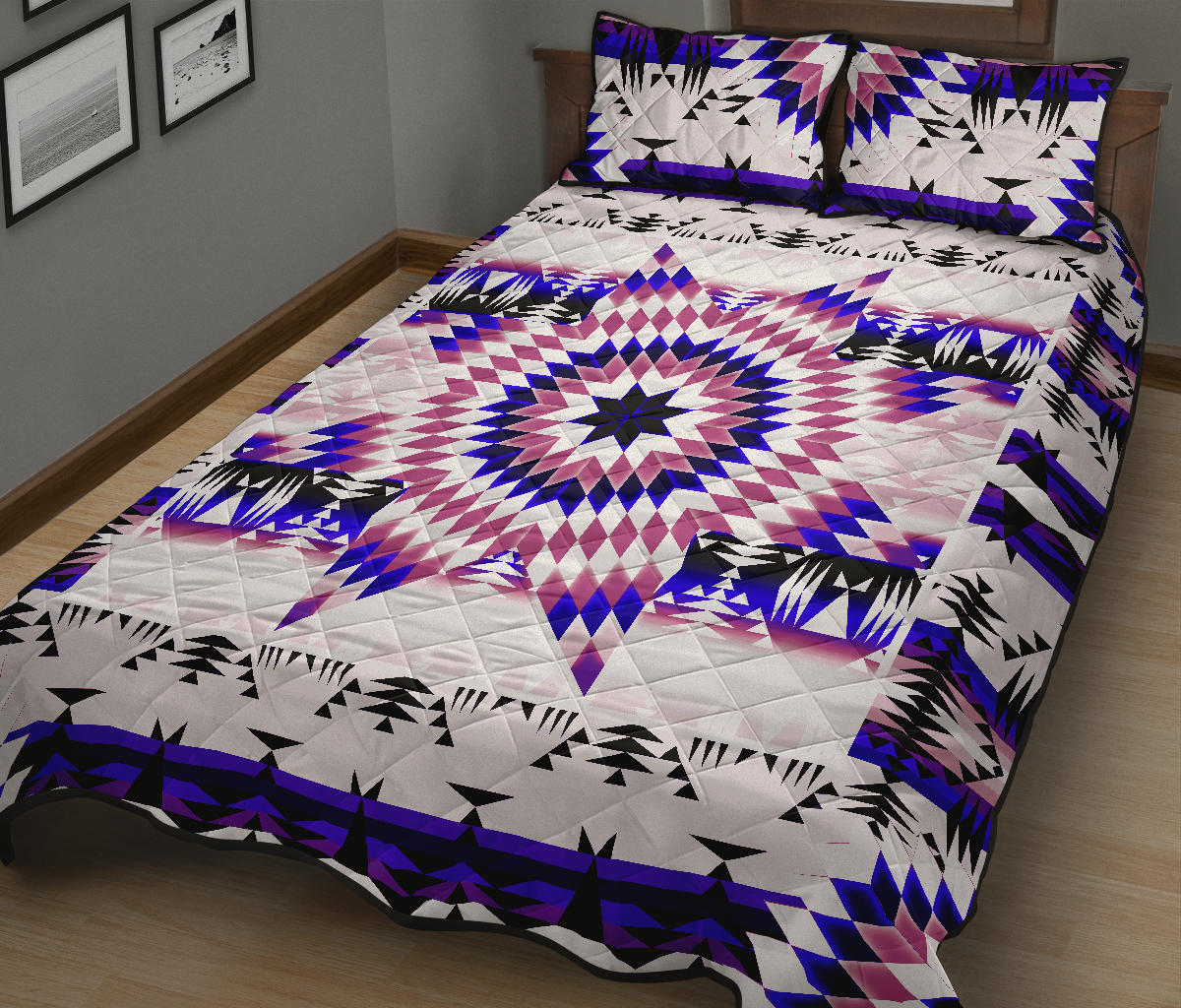 White Canyon Star Quilt Set