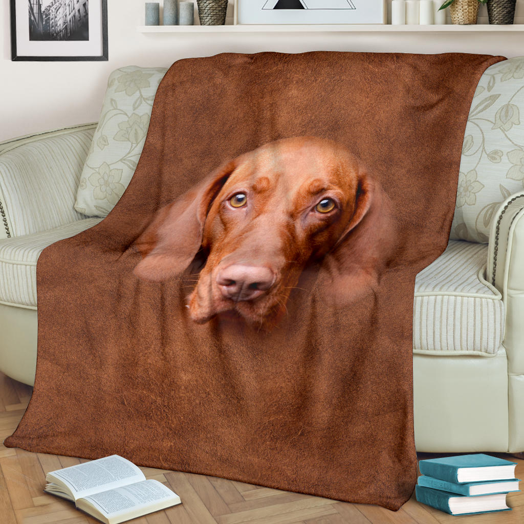 Premium Blanket Vizsla Face Hair Blanket