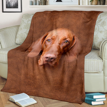 Premium Blanket Vizsla Face Hair Blanket