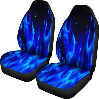 Blue Flames Design Seat Covers