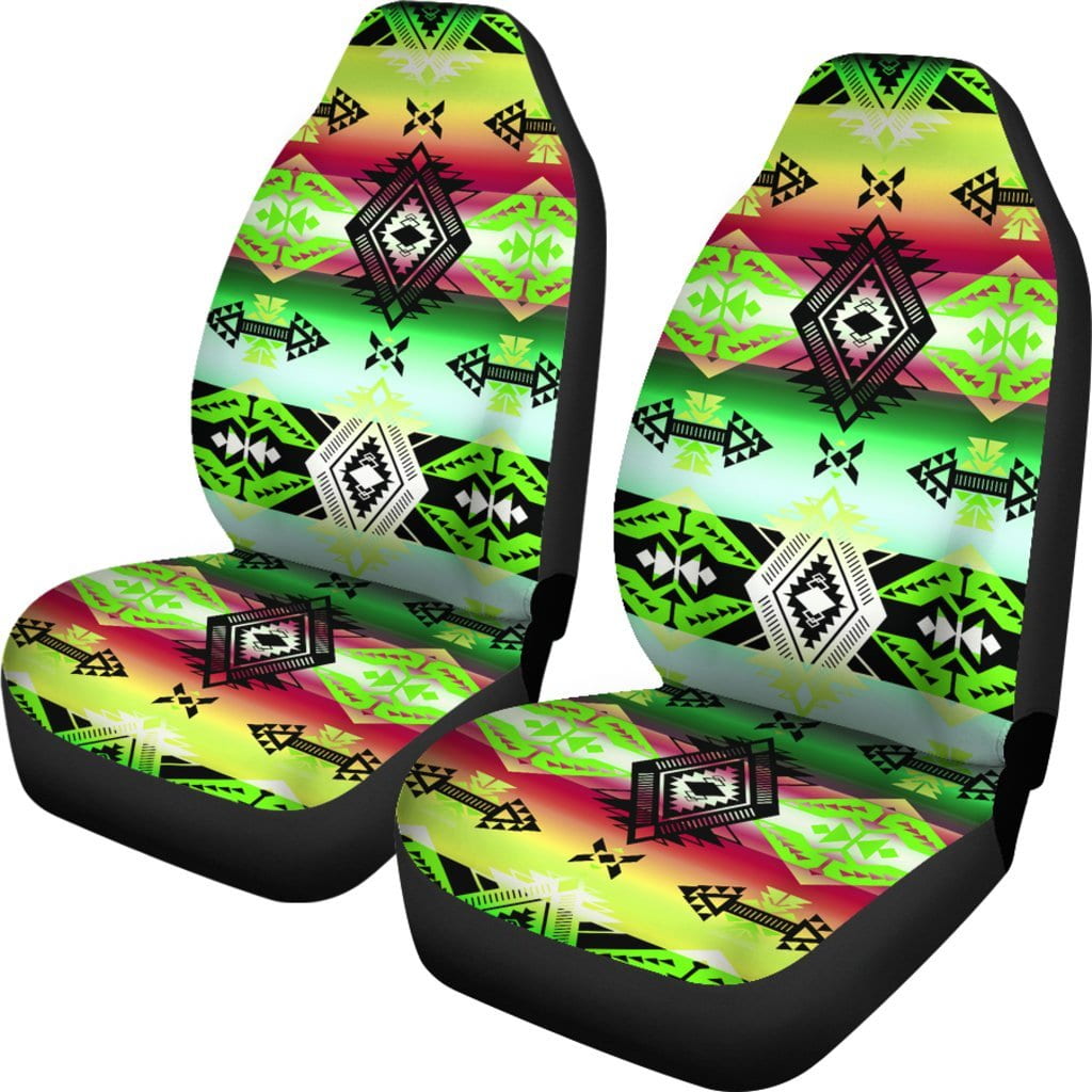 Sovereign Nation Green Set of 2 Car Seat Covers