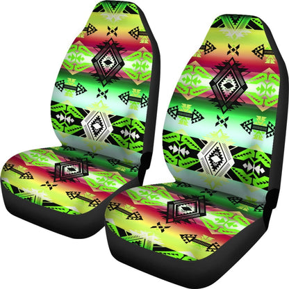 Sovereign Nation Green Set of 2 Car Seat Covers