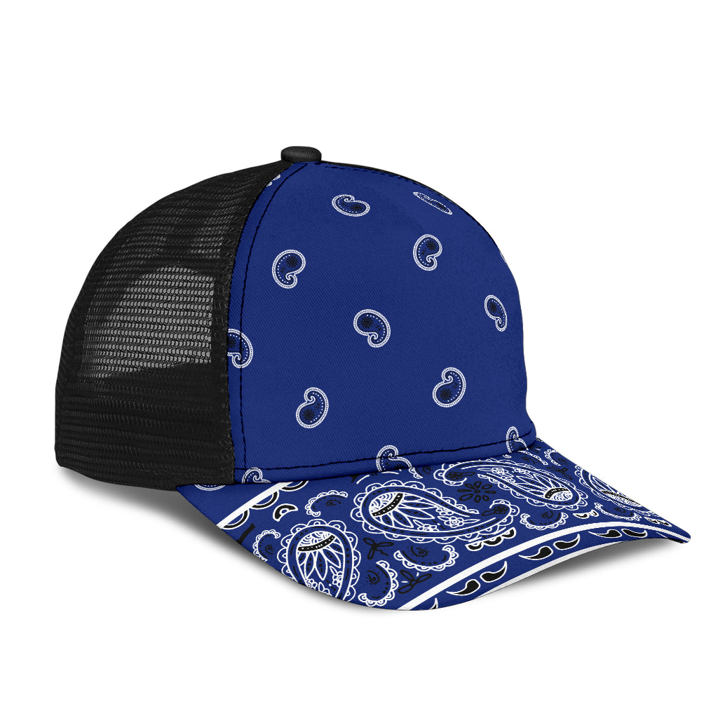 Royal Blue Bandana All Over Mesh Back Cap
