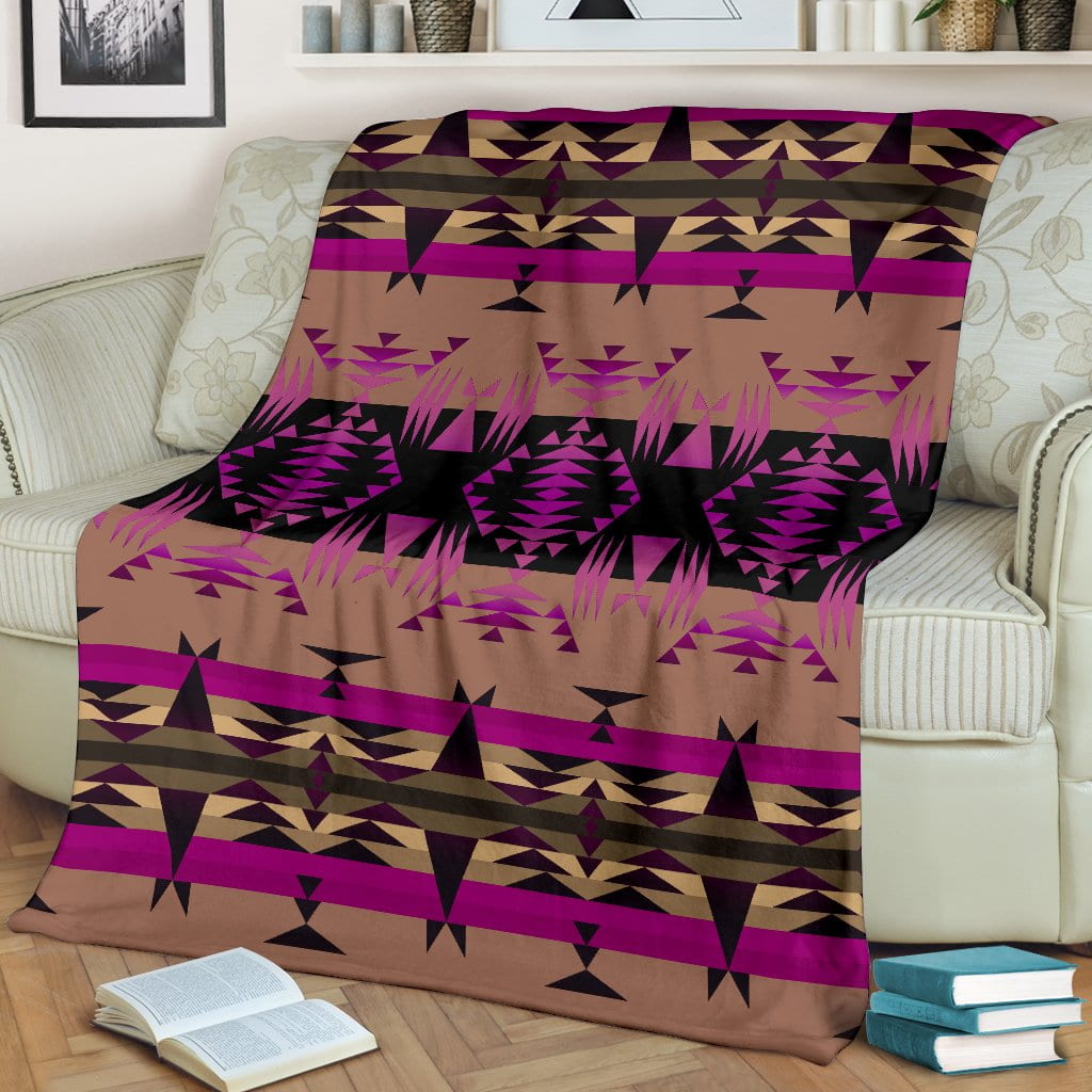 Between the Mountains Berry Ultra-Soft Micro Fleece Premium Blanket