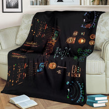Airplane Cockpit Instrument Panel Premium Blanket