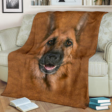 Premium Blanket German Shepherd Face Hair