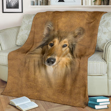 Premium Blanket Scotch Collie Face Hair Blanket