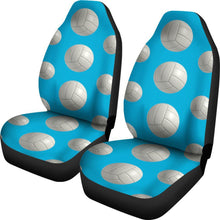 Blue Volleyball Design Seat Covers